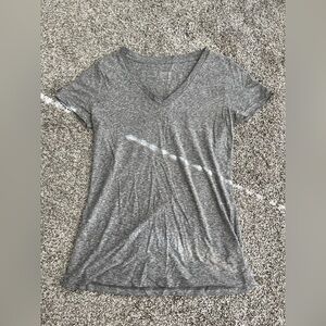 3/$15 Mossimo Gray V-Neck Stretchy Short Sleeve Shirt